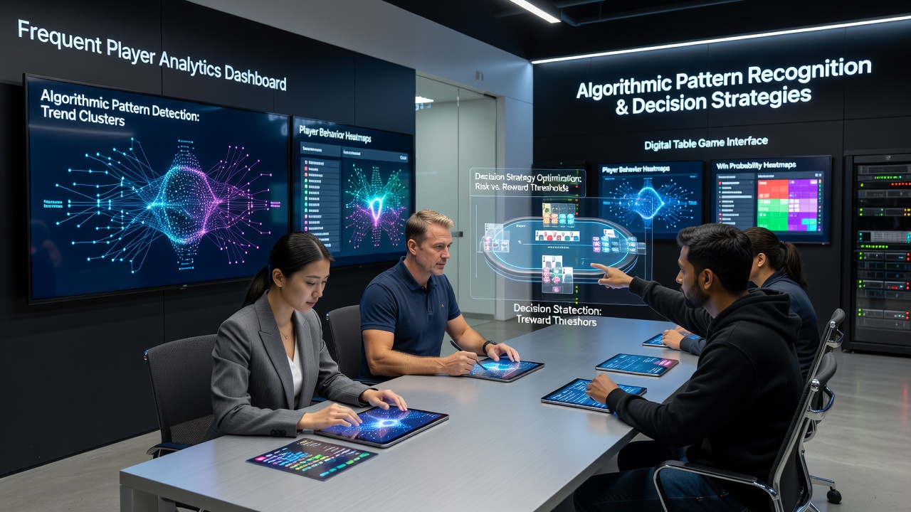 Analytics dashboard showing pattern recognition metrics for roulette and poker participants